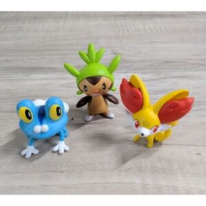 3 Nintendo Pokemon Tomy Mini Figures Collectable Toy